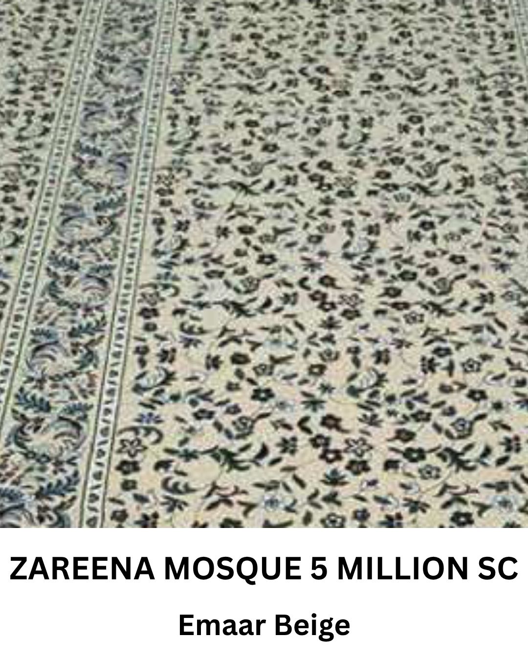 ZAREENA MOSQUE 5 MILLION EMAAR BEIGE SC
